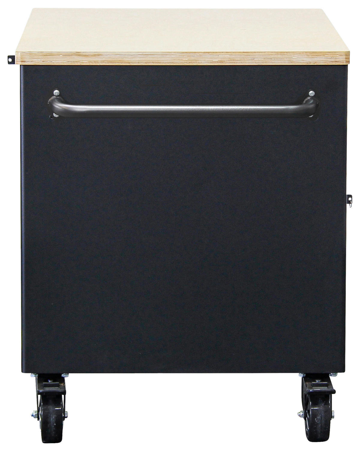 WERKSTATTWAGEN 115/88,6/74 cm  - Silberfarben/Schwarz, Basics, Holz/Metall (115/88,6/74cm)