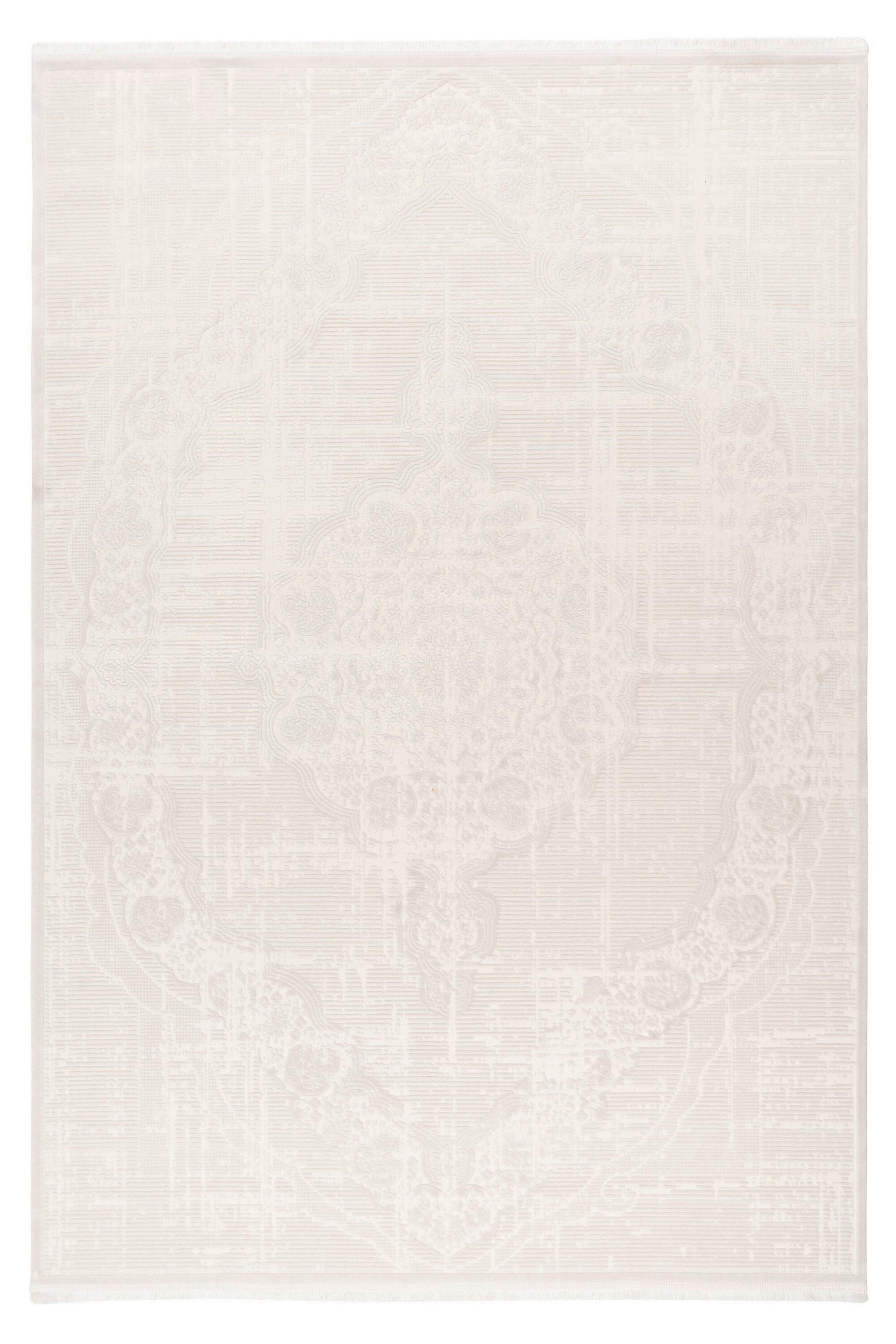 WEBTEPPICH Verona Elfenbein  - Elfenbein, Design, Textil (80cm) - Batucci