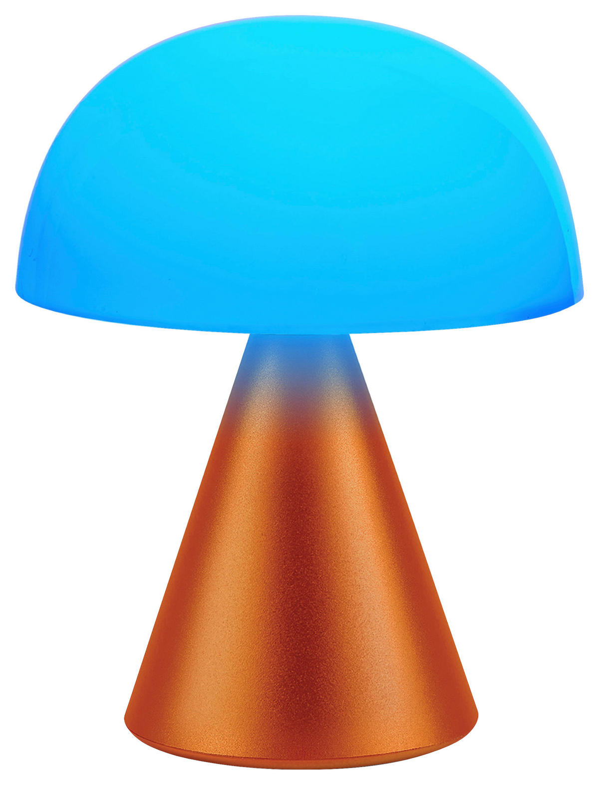AKKU-TISCHLEUCHTE 14/17/14 cm   - Orange, Design, Kunststoff/Metall (14/17/14cm)