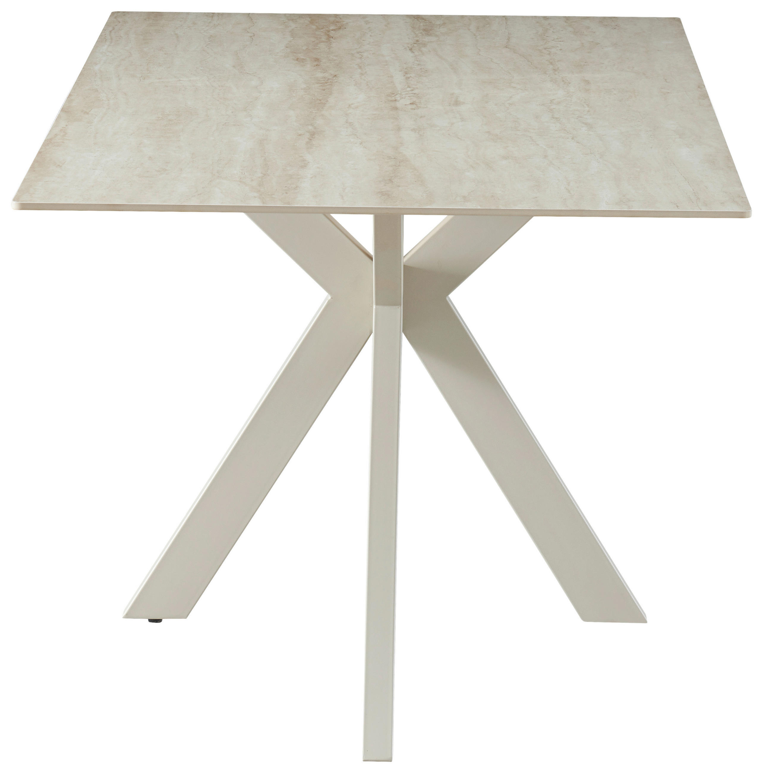 ESSTISCH in Metall, Keramik  - Beige, KONVENTIONELL, Keramik/Metall (180/76/90cm) - MID.YOU