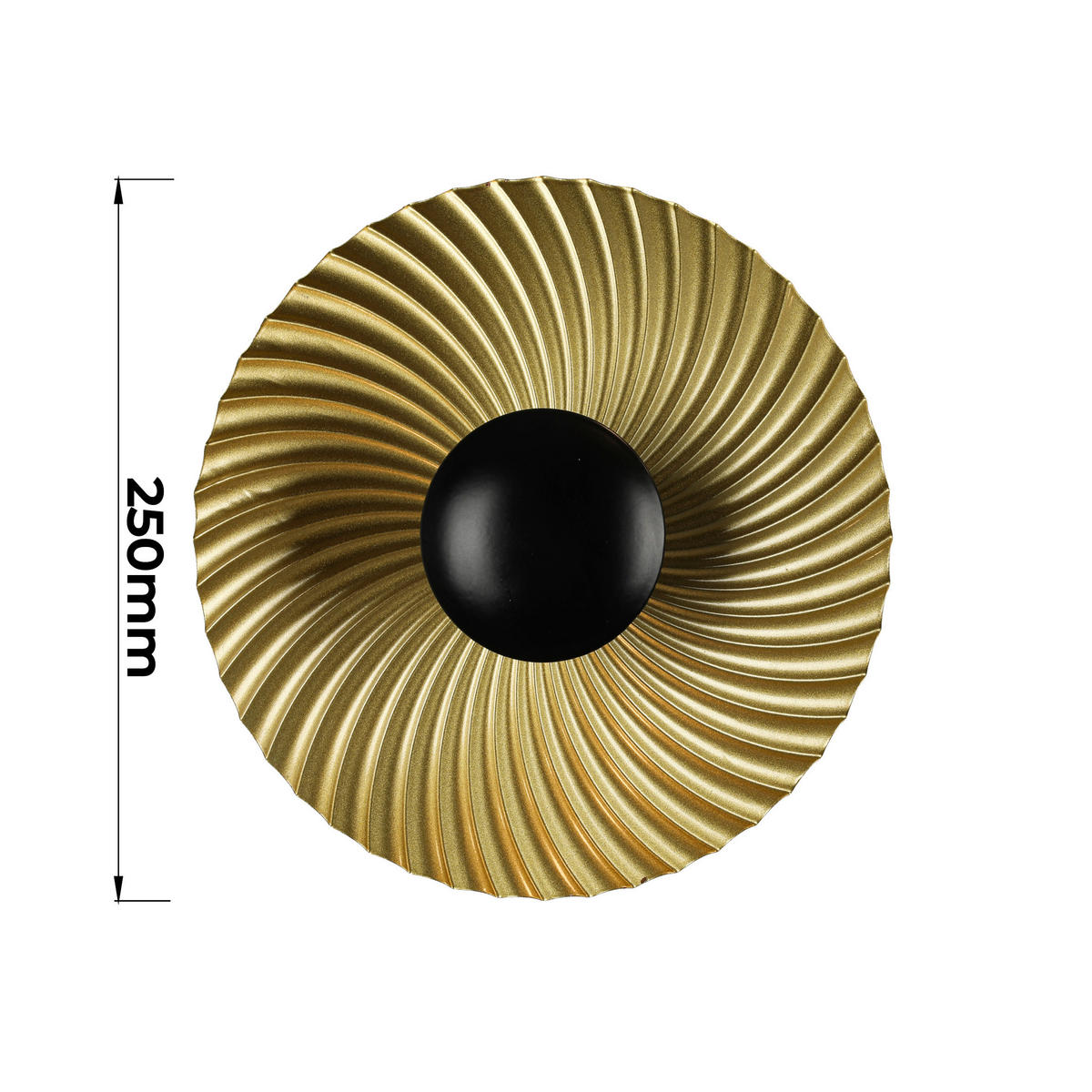WANDLEUCHTE Sola 25/25/10.5 cm  - Goldfarben, Design, Metall (25/25/10.5cm)
