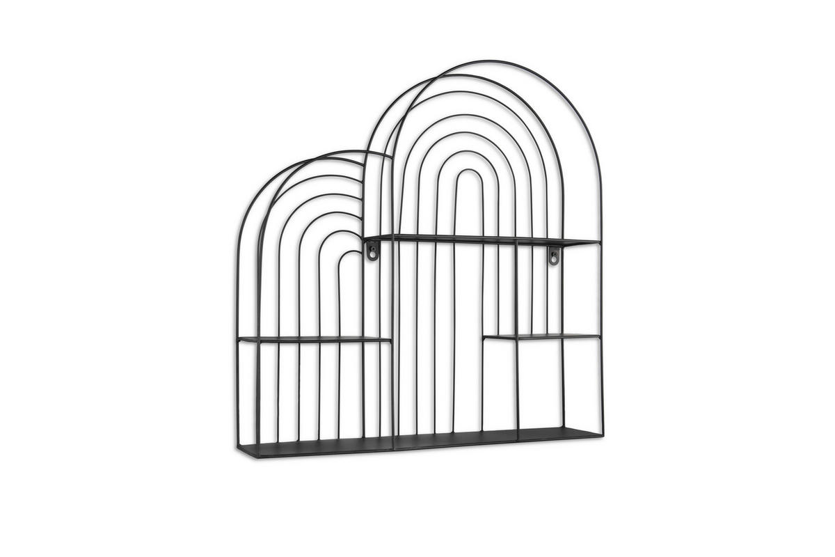 WANDREGAL  - Schwarz, Trend, Metall (54/55/11cm) - Boxxx