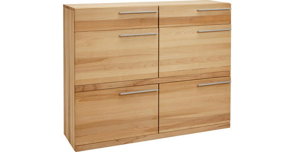 SCHUHSCHRANK 120/96/37 cm - Silberfarben, KONVENTIONELL, Holz/Metall (120/96/37cm) - Valnatura