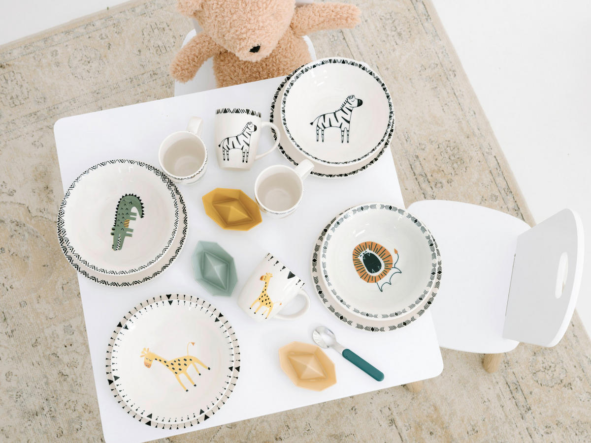 KINDERGESCHIRRSET 3-teilig  - Multicolor, Basics, Keramik - Creatable