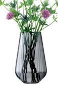 VASE 28 cm  - Graublau, Basics, Glas (18/18/28cm) - Boltze Home
