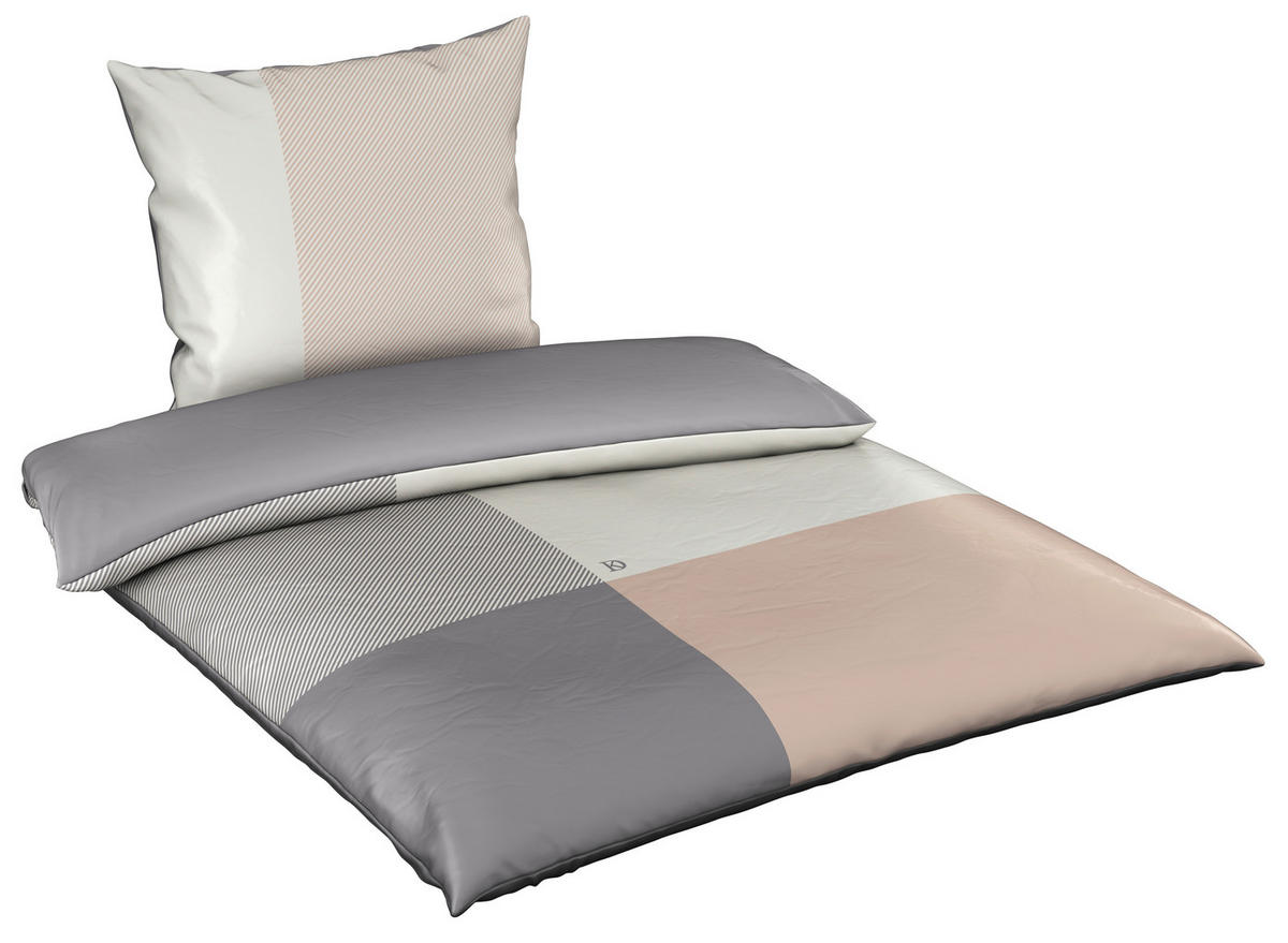 WENDEBETTWÄSCHE 155/220 cm Satin  - Multicolor, Basics, Textil (155/220cm) - Dieter Knoll