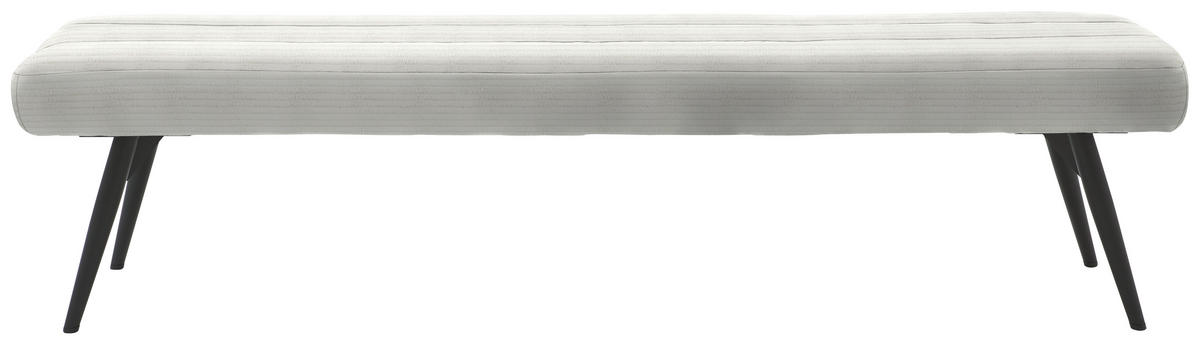 SITZBANK - Schwarz/Weiß, Design, Textil/Metall (200/48/47cm) - Dieter Knoll