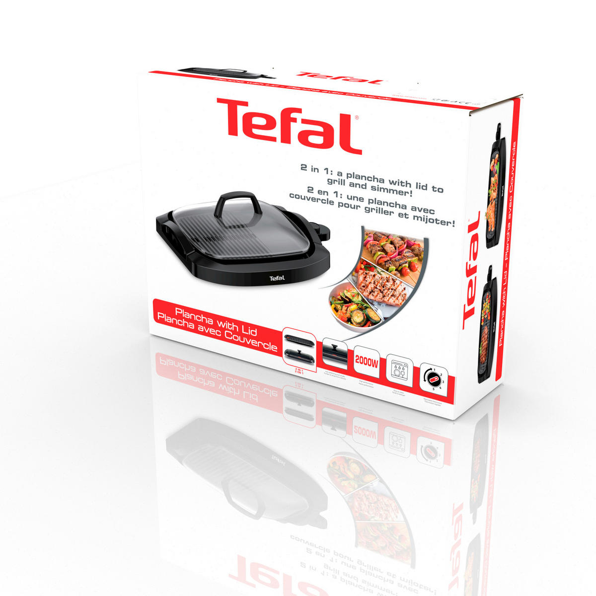 NAMIZNI ŽAR - črna, Basics, kovina (48.0/36/16.5cm) - Tefal