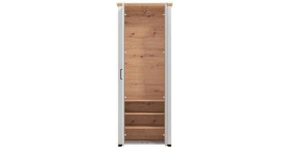 GARDEROBE 5-teilig  in 260/194,5/41 cm  - Weiß/Eiche Artisan, Basics, Holzwerkstoff (260/194,5/41cm) - Carryhome