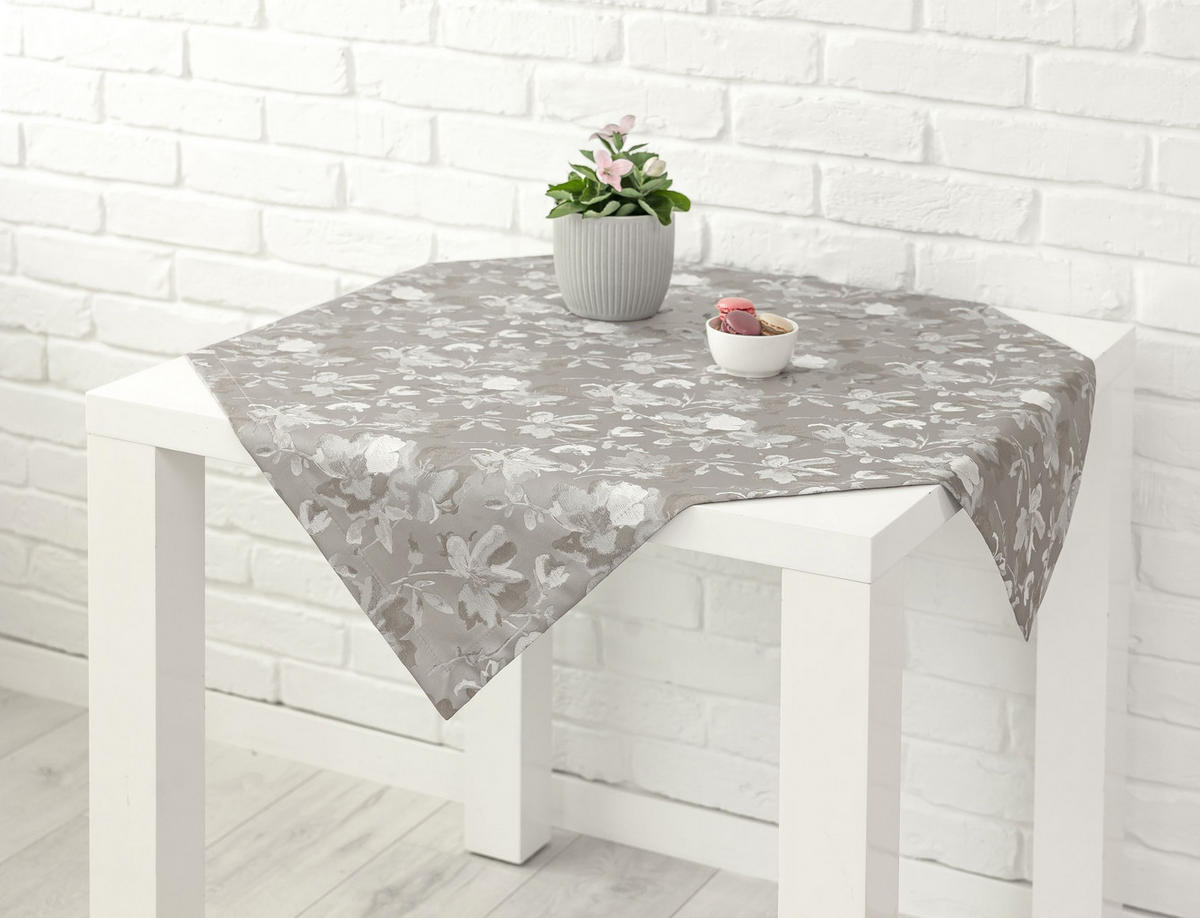 ASZTALTERÍTŐ   - szürke, Basics, textil (90/90cm)