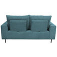 BIGSOFA  in Cord Petrol  - Petrol/Schwarz, KONVENTIONELL, Textil/Metall (246/100/116cm) - Carryhome