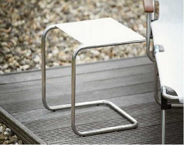 GARTENBEISTELLTISCH 40/40/40 cm Metall  - Alufarben/Weiß, Basics, Metall (40/40/40cm) - FIAM