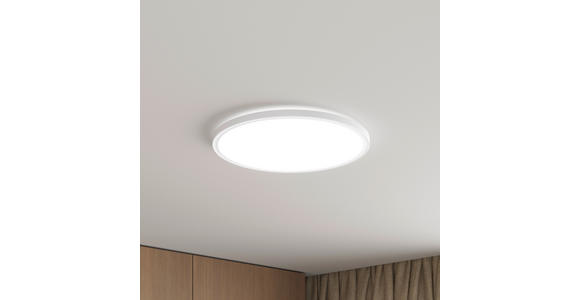 LED-DECKENLEUCHTE 42/2,9 cm   - Weiß, Basics, Kunststoff (42/2,9cm) - Novel