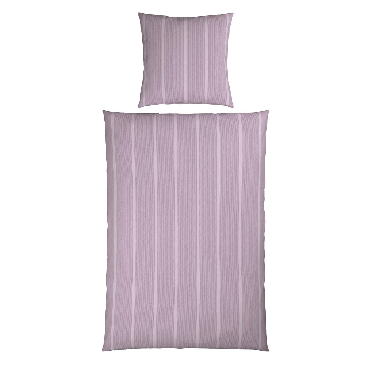 WENDEBETTWÄSCHE Renforcé 155/220 cm  - Mauve, Textil (155/220cm) - Bio:Vio