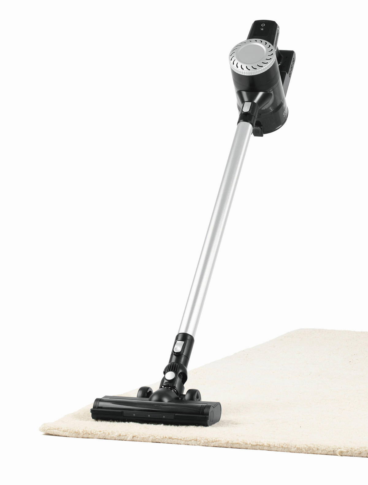 AKKU-BODENSTAUBSAUGER  - Silberfarben/Schwarz, Basics, Kunststoff (33/12/113cm)