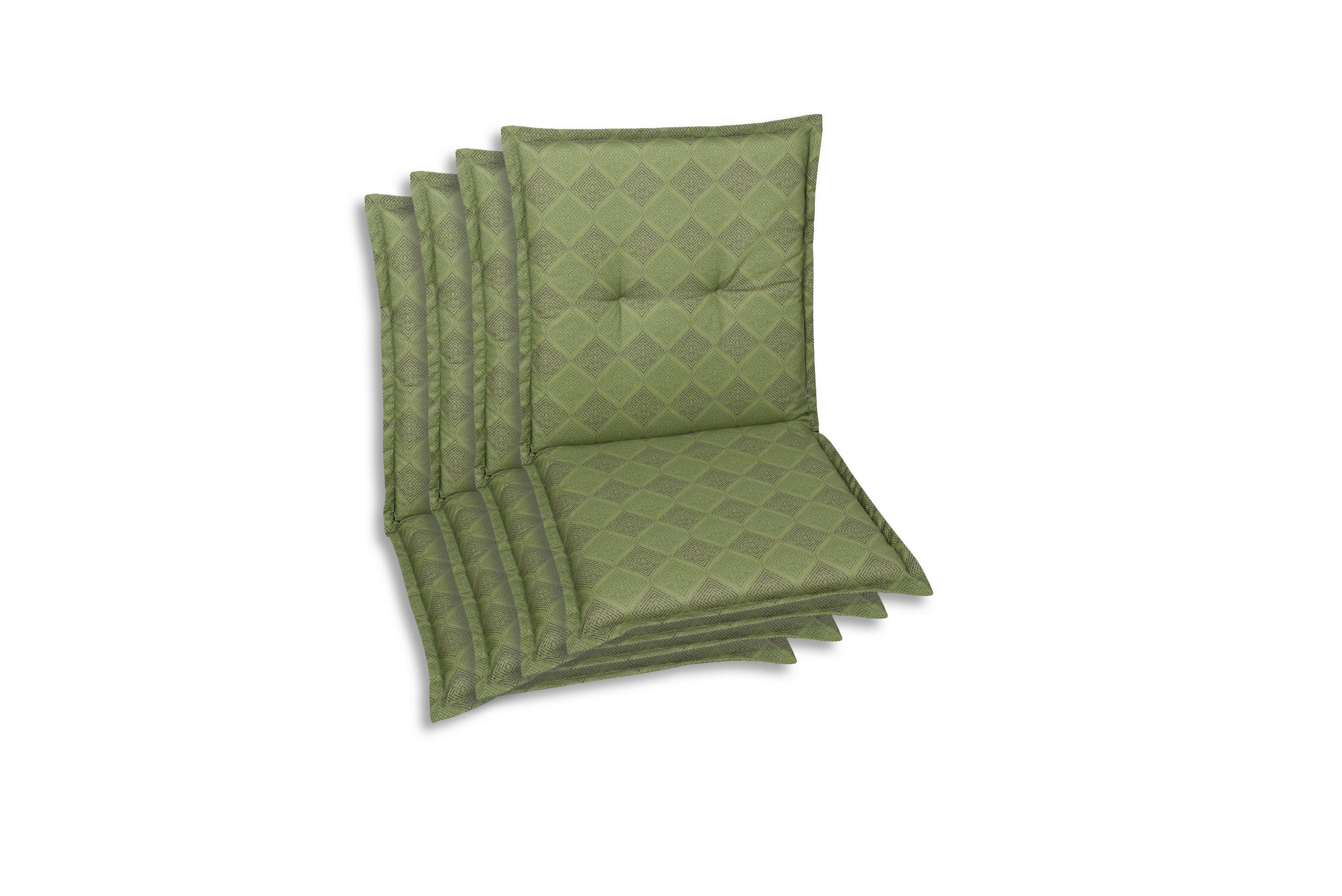 SESSELAUFLAGENSET Raute  - Grün, Basics, Textil (50/6/100cm)