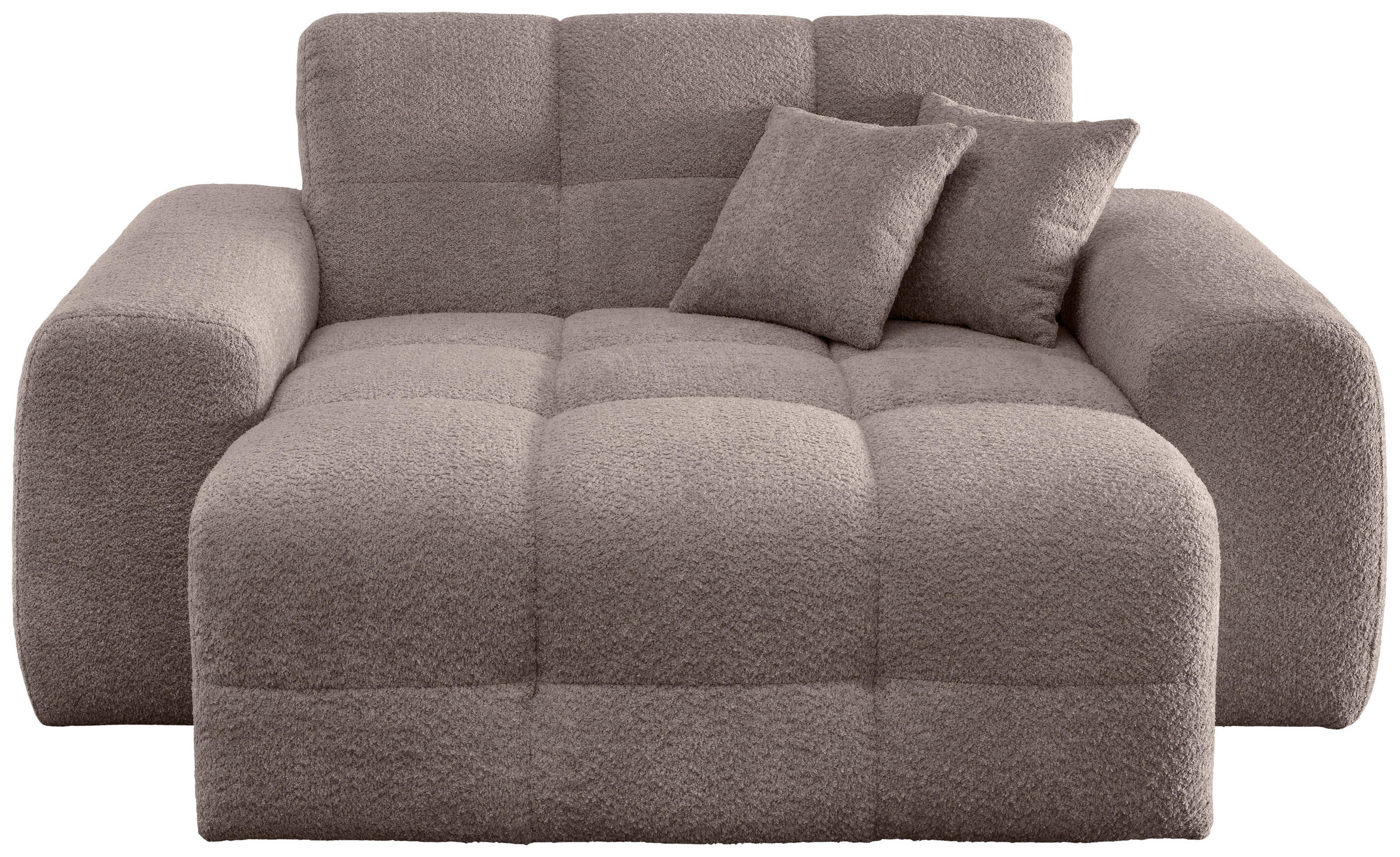 XXL-SESSEL - Taupe/Schwarz, MODERN, Kunststoff/Textil (181/87/155cm) - Livetastic