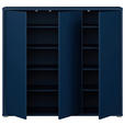 SCHUHSCHRANK  in 109,2/99,1/34,9 cm  - Dunkelblau/Grau, MODERN, Holzwerkstoff/Kunststoff (109,2/99,1/34,9cm) - Carryhome