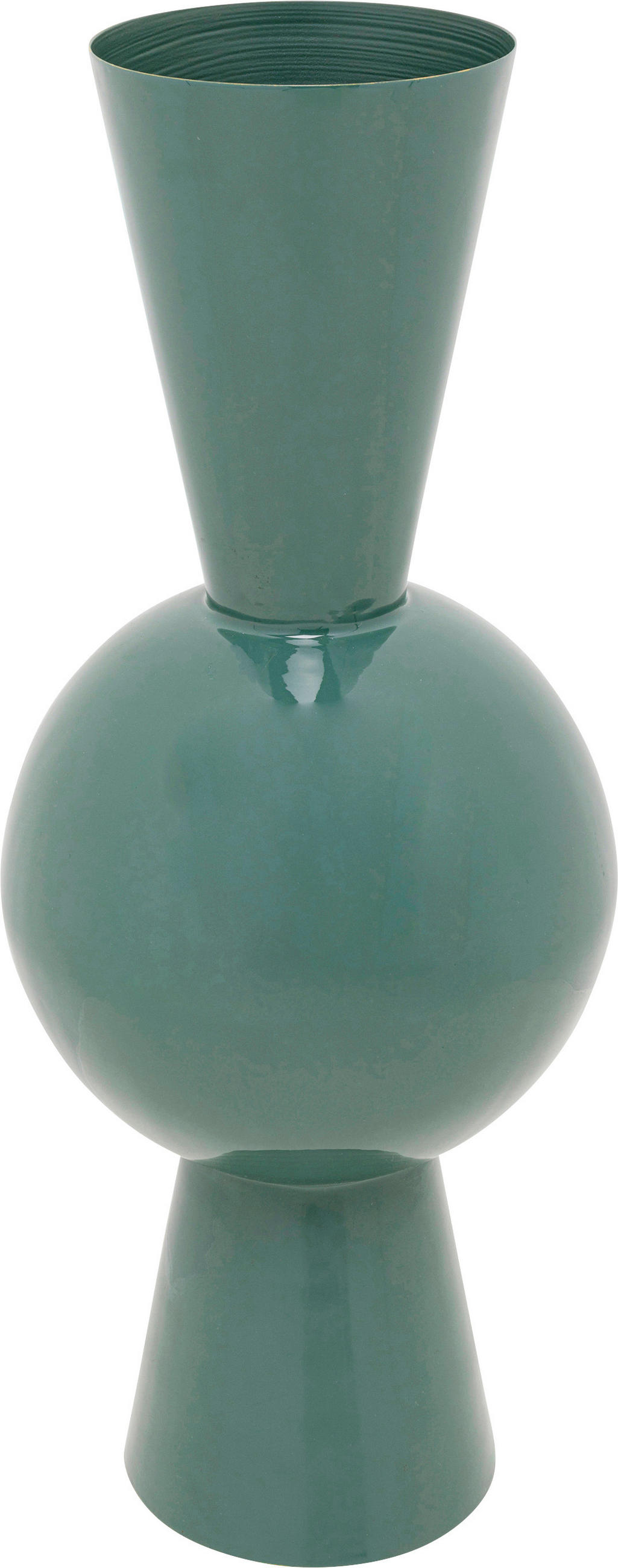 VASE 60 cm  - Olivgrün, Design, Metall (25/62/25cm) - Kare-Design