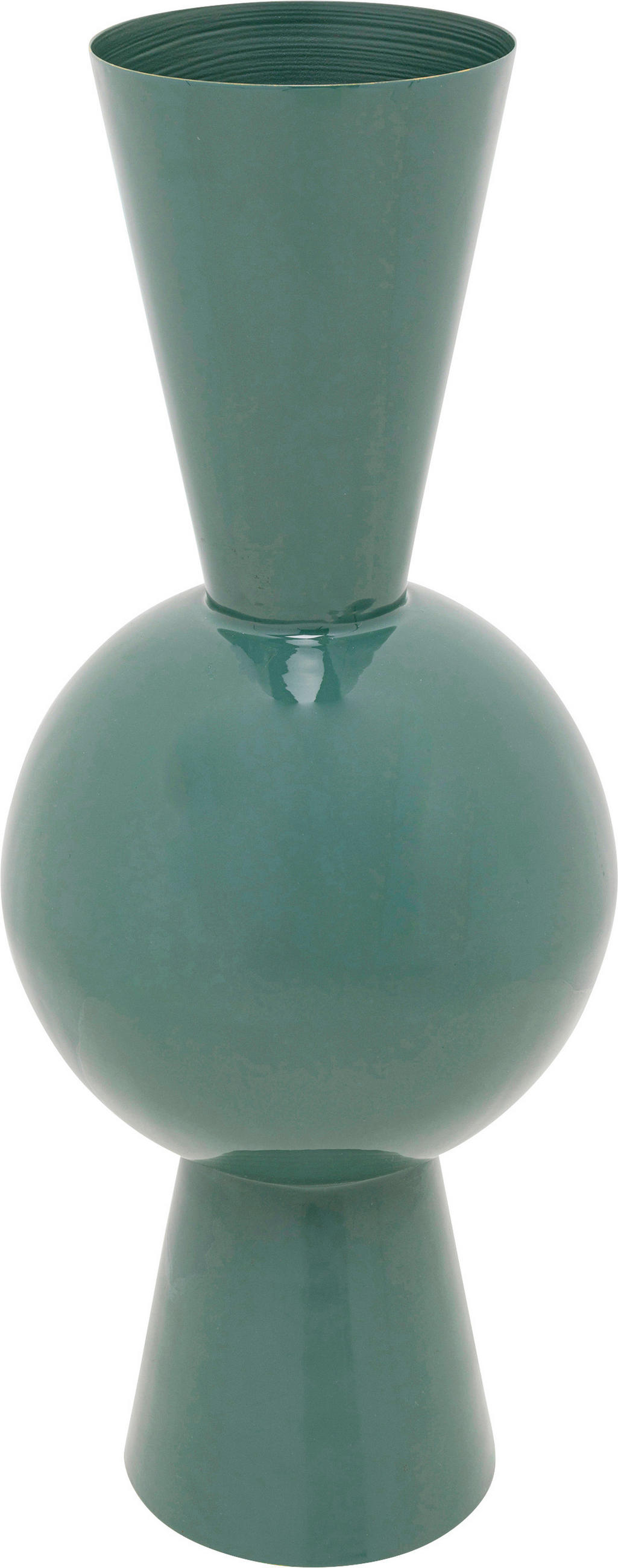 VASE 60 cm  - Olivgrün, Design, Metall (25/62/25cm) - Kare-Design
