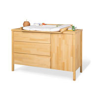 WICKELKOMMODE ENNO 141/100/76 cm  - Buchefarben, Natur, Holz (141/100/76cm) - Pinolino