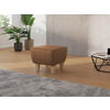 HOCKER Mikrofaser Cognac  - Eichefarben/Cognac, KONVENTIONELL, Holz/Textil (56/46/56cm) - Sit & More