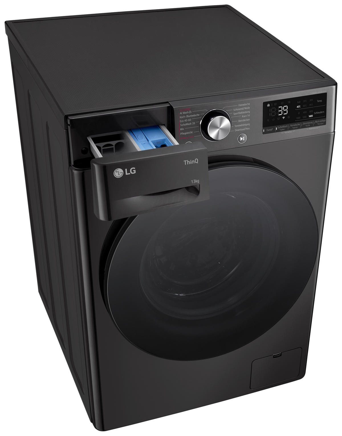 WASCHMASCHINE F4WR703YB   - Schwarz, Basics, Glas/Kunststoff (60/85/61,5cm) - LG