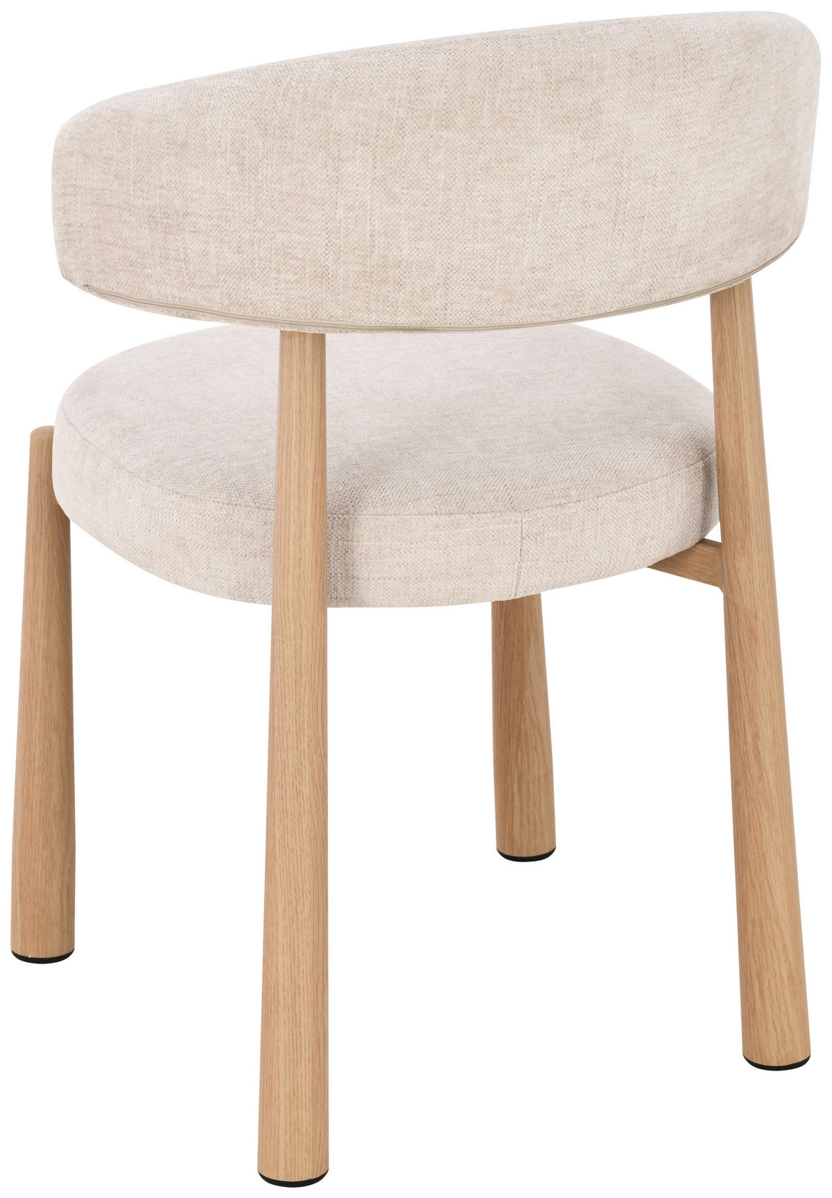 STUHL   Leinenoptik  Beige  - Eichefarben/Beige, MODERN, Holz/Textil (47/81/50cm) - Livetastic