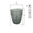 TRINKGLAS Firenze Grigio 300 ml  - Schwarz, Trend, Glas (8,2/9,9cm) - Novel