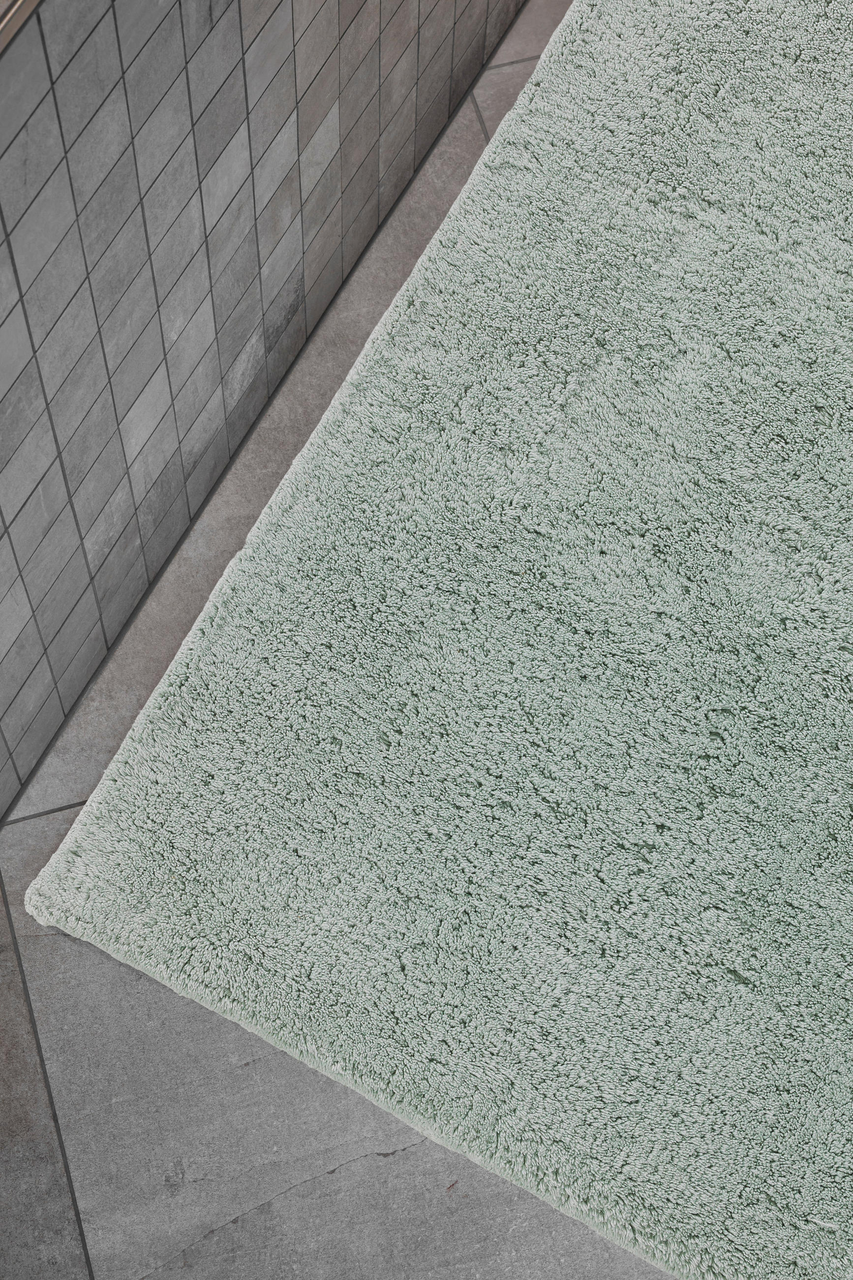 Thumbnail - Schöner Wohnen Badteppich Bahamas, Mintgrün, Textil, rechteckig, 40x60 cm, rutschfest, für Fußbodenheizung geeignet, Bad...