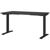 PSACÍ STŮL, černá, 140/80/72-118 cm - černá, Moderní, kov/kompozitní dřevo (140/80/72-118cm) - Novel