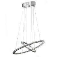 LED-HÄNGELEUCHTE 66/100 cm  - Chromfarben, Design, Glas/Metall (66/100cm)