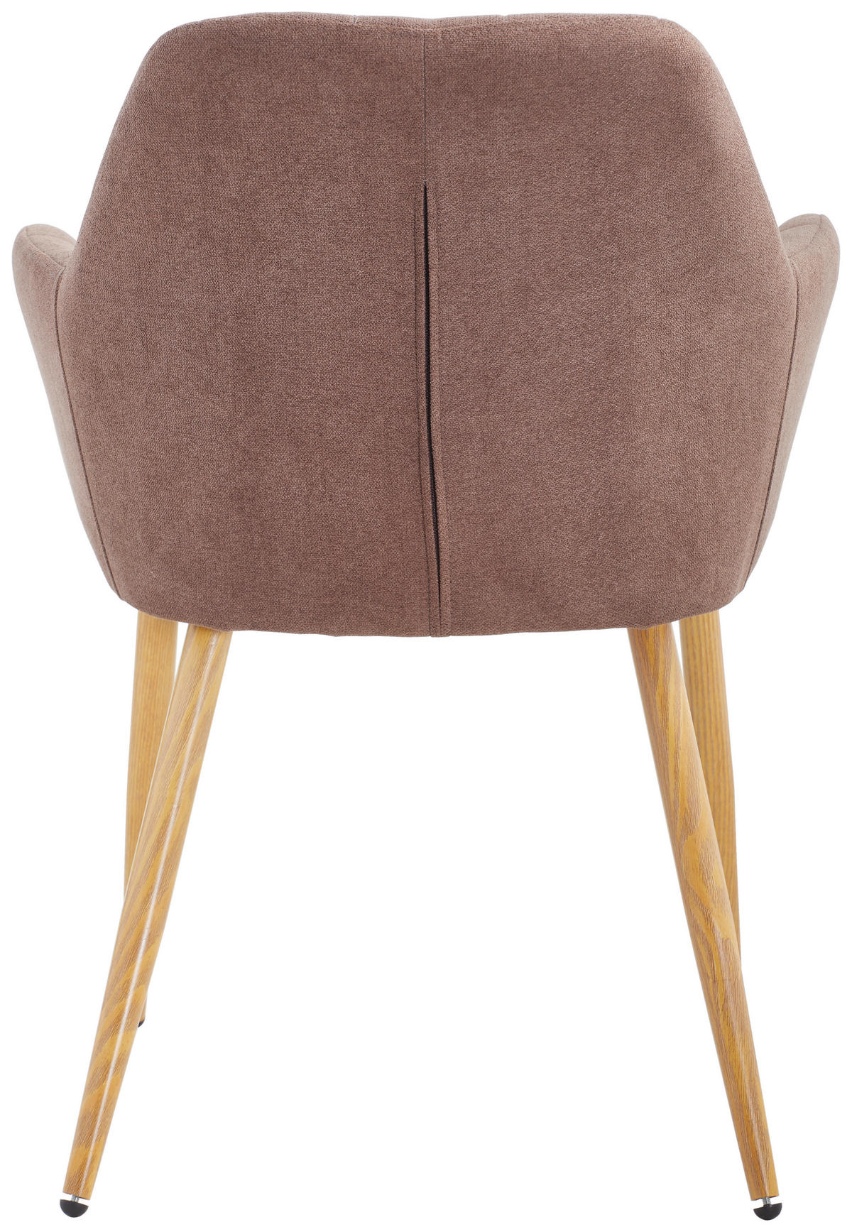 ARMLEHNSTUHL  in Eisen Samt  - Eichefarben/Braun, MODERN, Textil/Metall (57/82/60cm) - MID.YOU