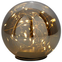 LED-DEKOLEUCHTE 15/13,5 cm   - Grau, Design, Glas (15/13,5cm) - X-Mas