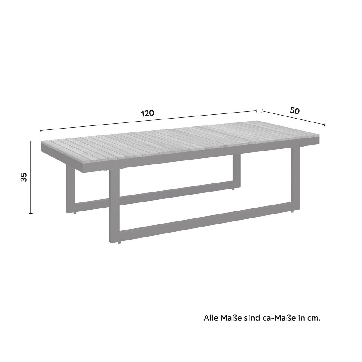 BAŠTENSKA GARNITURA  - boja akacije/crna, Moderno, drvo/metal - Bessagi Garden