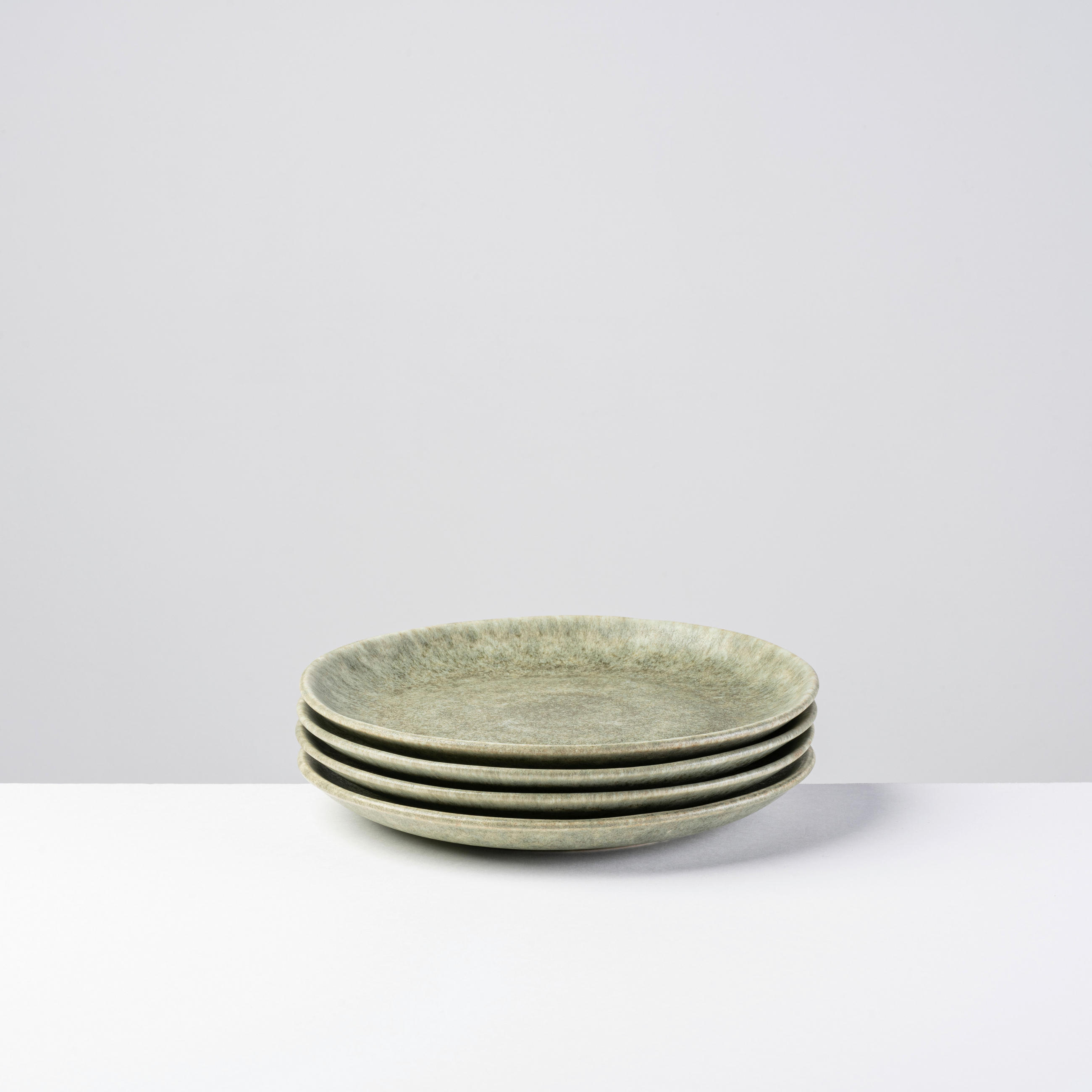 DESSERTTELLERSET MOOS´N´STEIN 4-teilig  - Grün, Basics, Keramik (22/2,5cm) - Gipfelstück