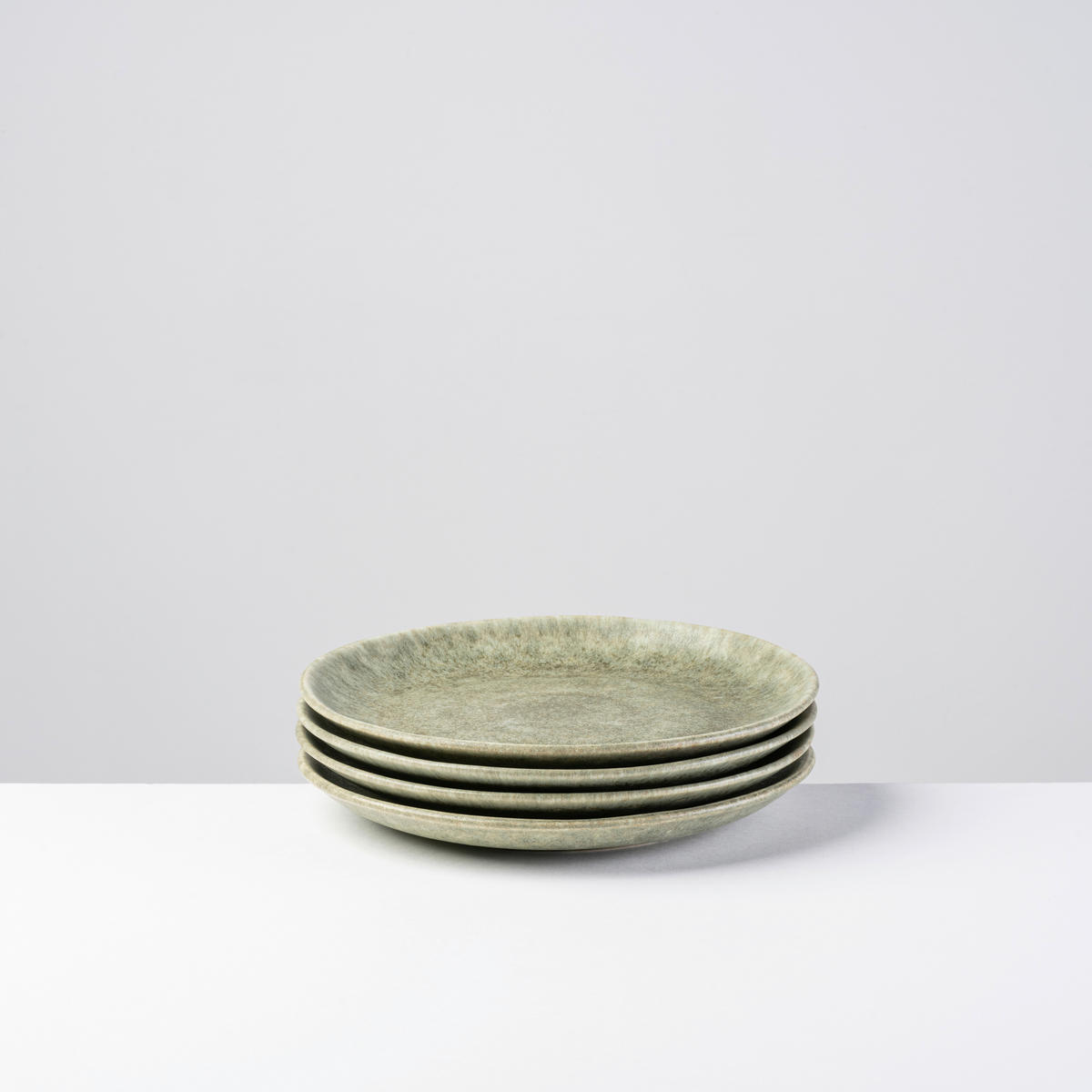 DESSERTTELLERSET MOOS´N´STEIN 4-teilig  - Grün, Basics, Keramik (22kg) - Gipfelstück