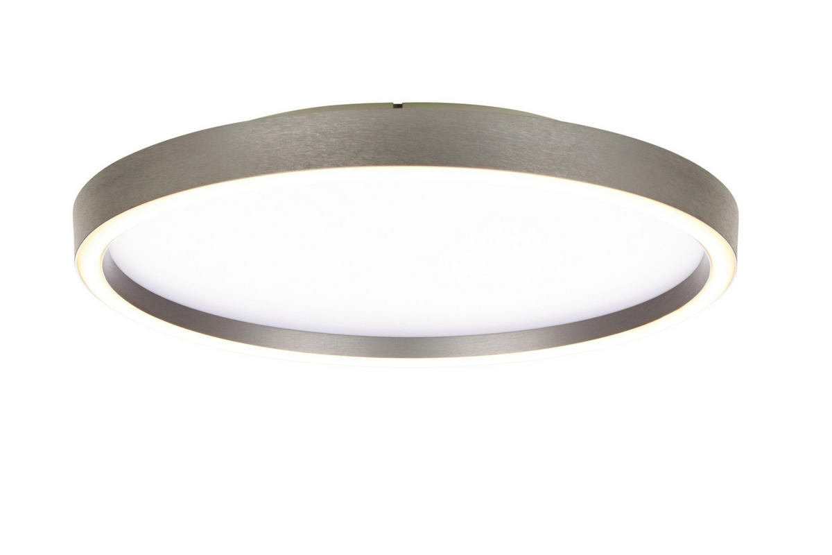 LED MENNYEZETI LÁMPA - alumíniumszínű, Basics, fém (39/5,5cm) - Novel