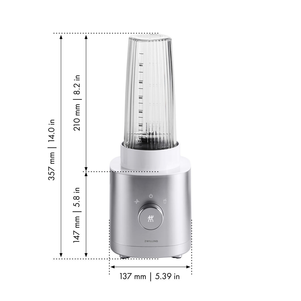 STANDMIXER ZWILLING ENFINIGY  - Silberfarben, Basics, Kunststoff/Metall - Zwilling