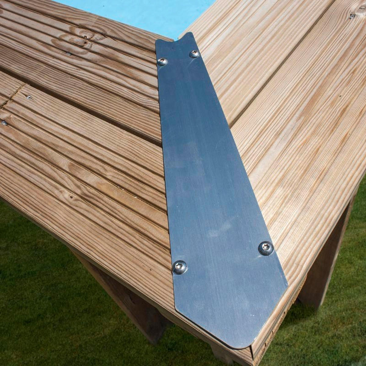 POOL-SET 2024 620/420/133 cm  - Kieferfarben, KONVENTIONELL, Holz (620/420/133cm) - Gre