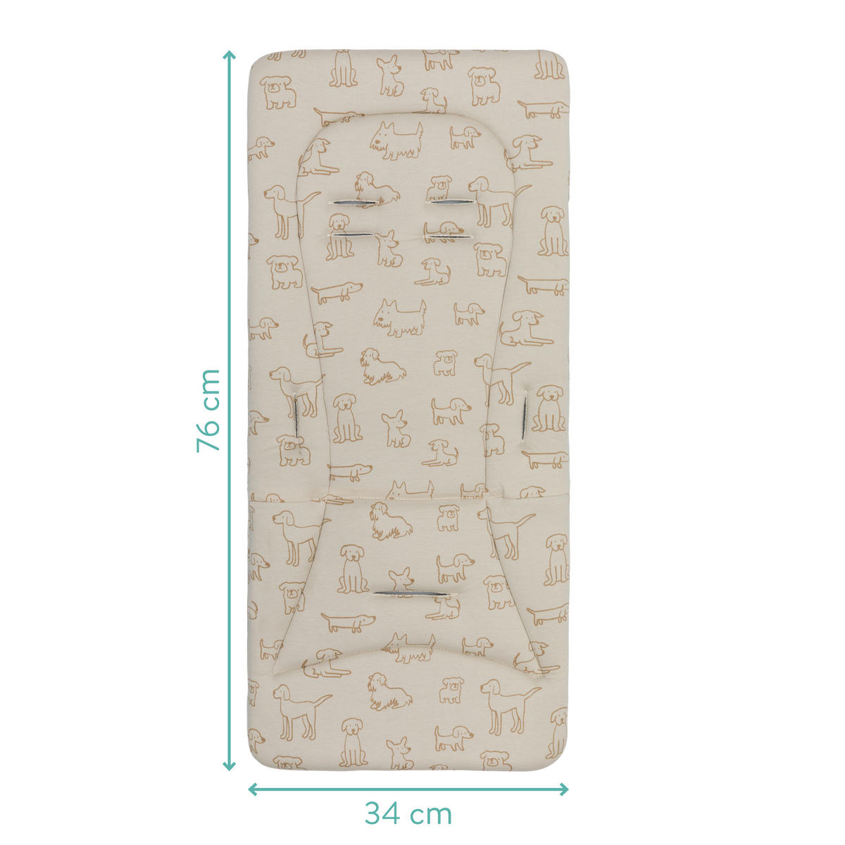 KINDERWAGENEINLAGE - Beige, Basics, Kunststoff/Textil (30/73cm) - Jimmylee