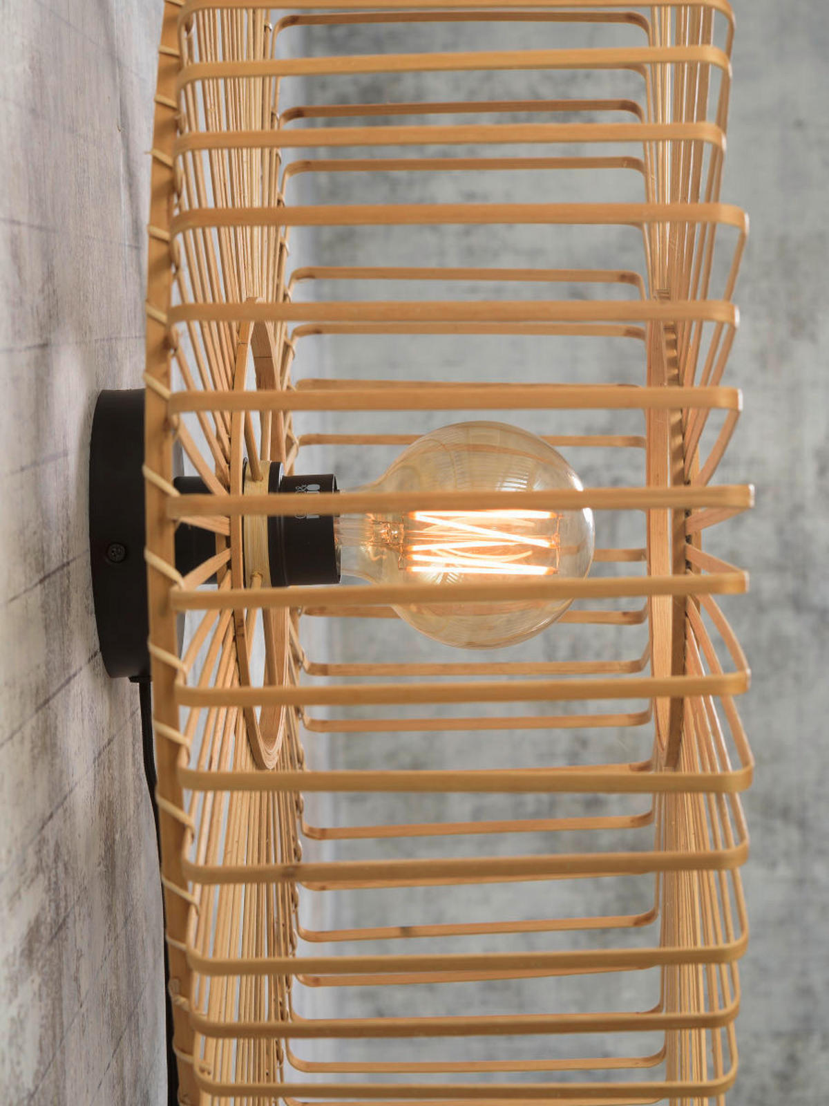 WANDLEUCHTE GOOD&MOJO  20/60 cm   - Naturfarben, Trend, Holz (20/60cm) - Good & Mojo