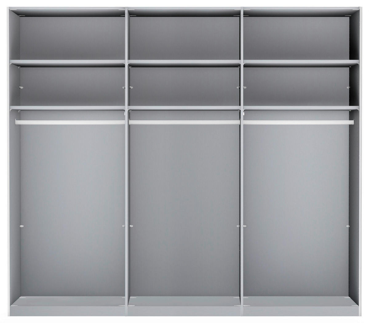 SCHWEBETÜRENSCHRANK  in Champagner, Eiche Bianco  - Schieferfarben/Eiche Bianco, KONVENTIONELL, Glas/Holzwerkstoff (222,6/236/67cm) - Dieter Knoll