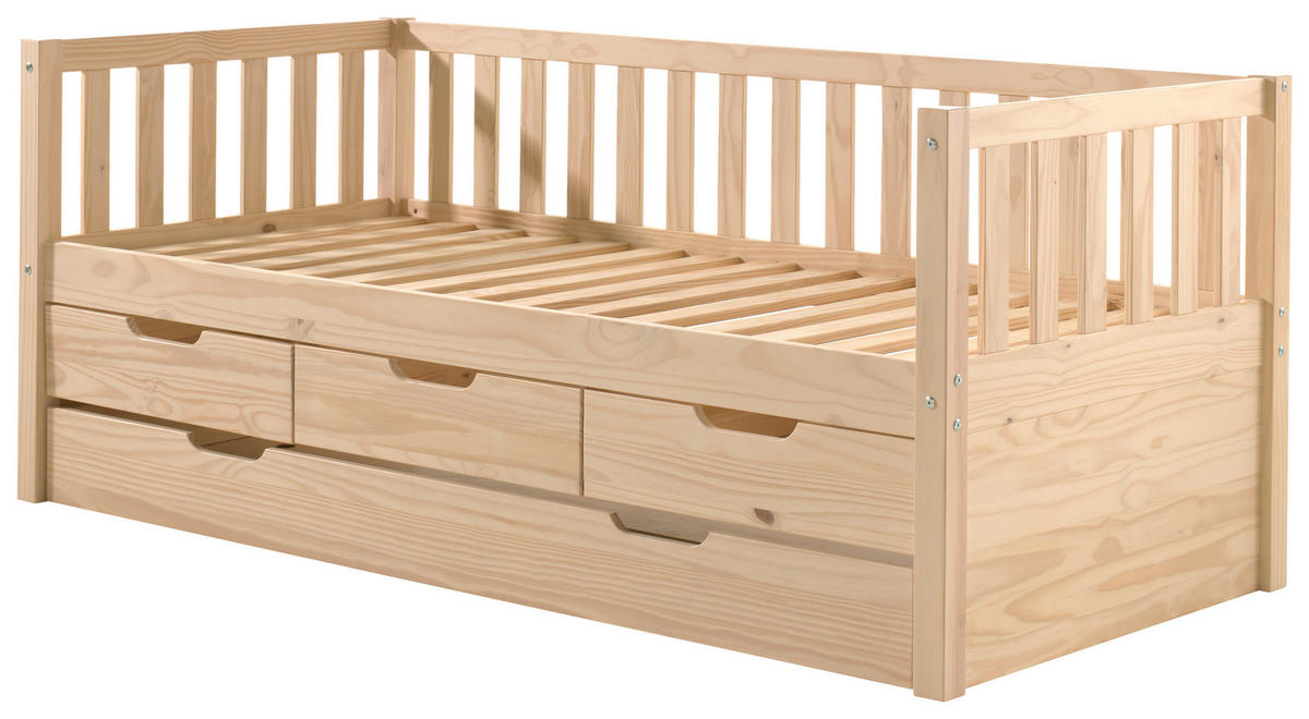 AUSZIEHBETT 90/200 cm  in Kieferfarben  - Kieferfarben, MODERN, Holz/Holzwerkstoff (90/200cm) - MID.YOU
