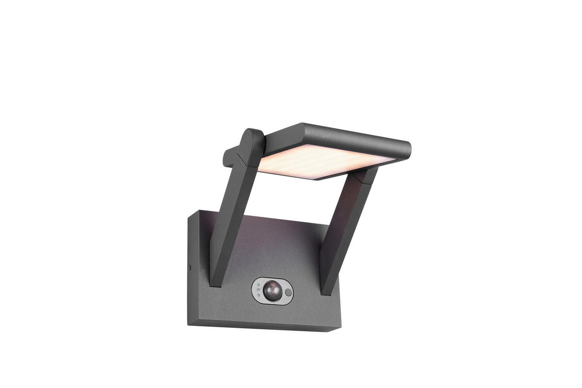AUSSENWANDLEUCHTE - Anthrazit, Design, Metall (23,5/18/21cm) - Trio Leuchten