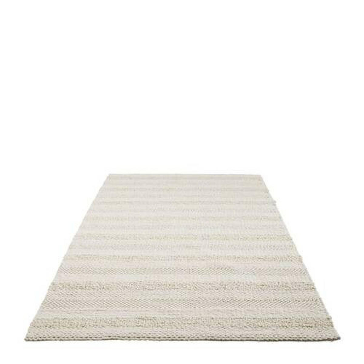 HANDWEBTEPPICH 80/150 cm Nordic Stripes Creme  - Creme, Natur, Textil (80/150cm) - Linea Natura