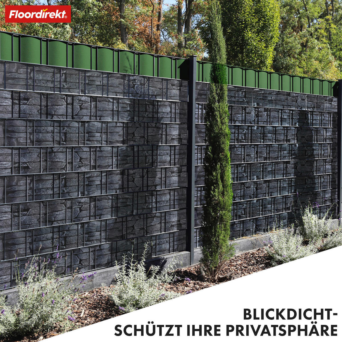 SICHTSCHUTZ - Grau, Basics, Kunststoff (19/3500cm) - Floordirekt