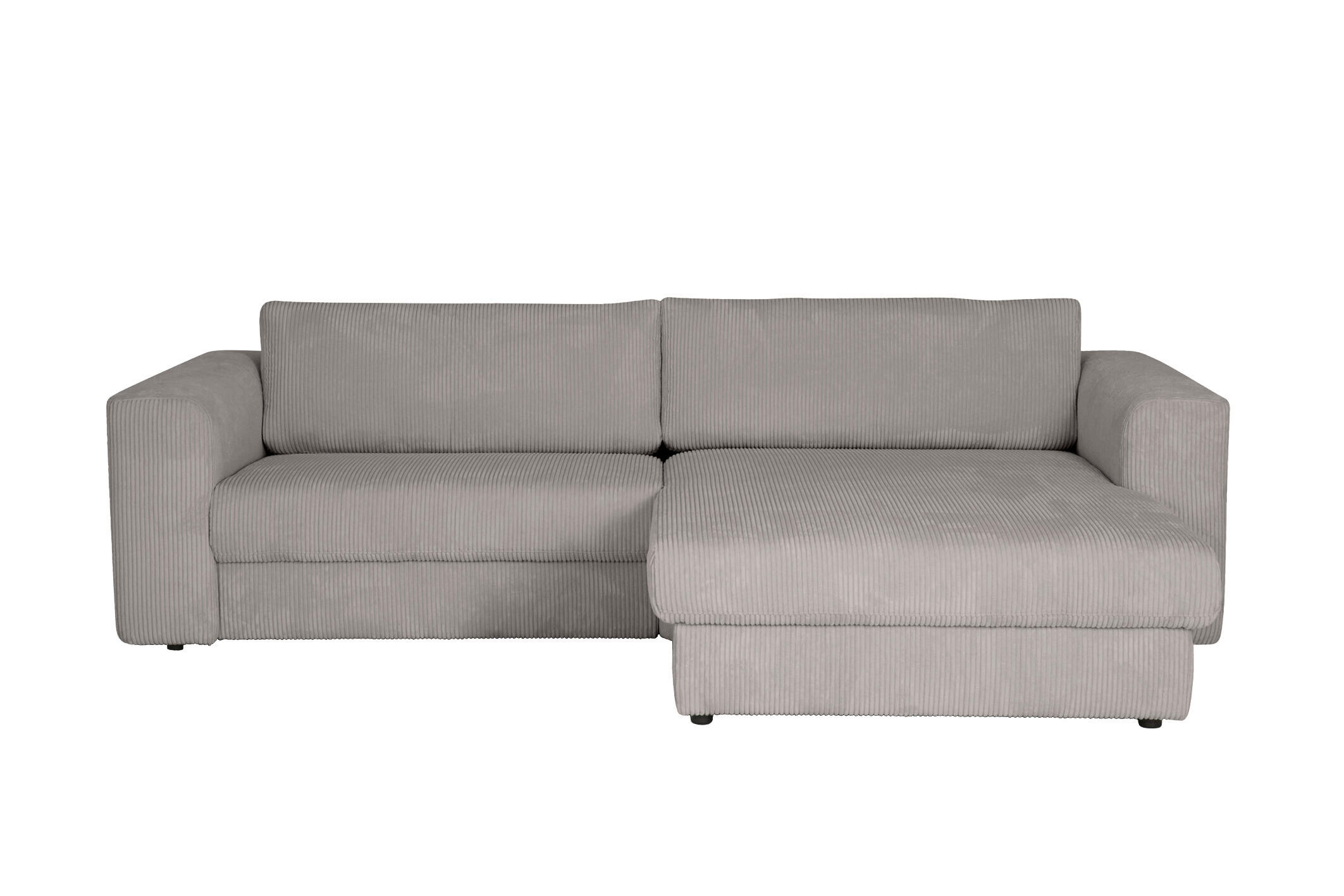 ECKSOFA JOOP Grau Cord  - Schwarz/Grau, KONVENTIONELL, Kunststoff/Textil (269/192cm) - Joop!