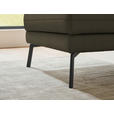 ECKSOFA  in Flachgewebe Dunkelgrün  175-224/255-365 cm  - Dunkelgrün/Schwarz, Design, Textil/Metall (175-224/255-365cm) - Dieter Knoll