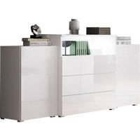 SIDEBOARD 150/68,7/32,5 cm  in Weiss, Weiss Hochglanz  - Weiss Hochglanz/Weiss, Lifestyle, Holzwerkstoff/Kunststoff (150/68,7/32,5cm) - P & B